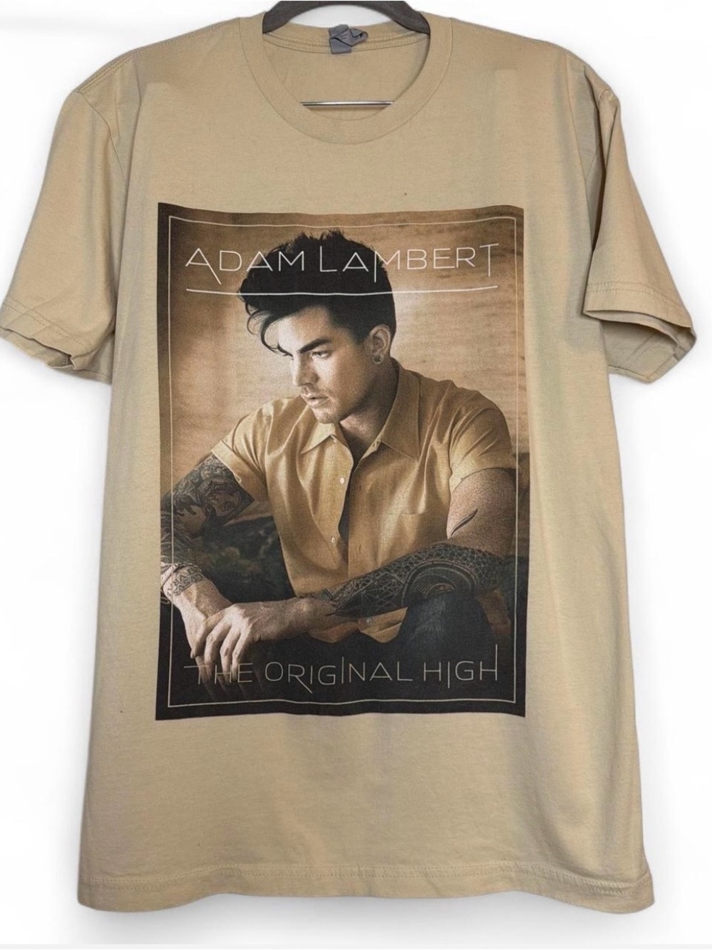 Beige Graphic Short Sleeve Tee
